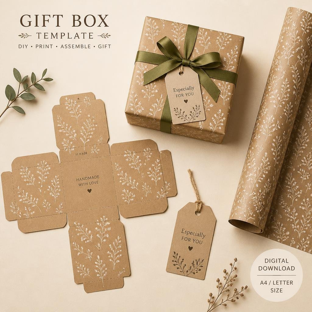 Molde de embalagem para presente e caixa de gift
